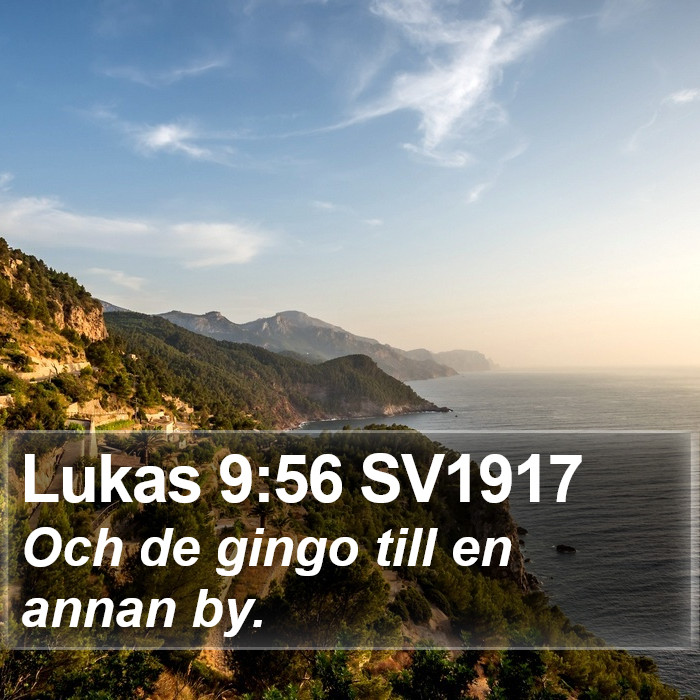 Lukas 9:56 SV1917 Bible Study