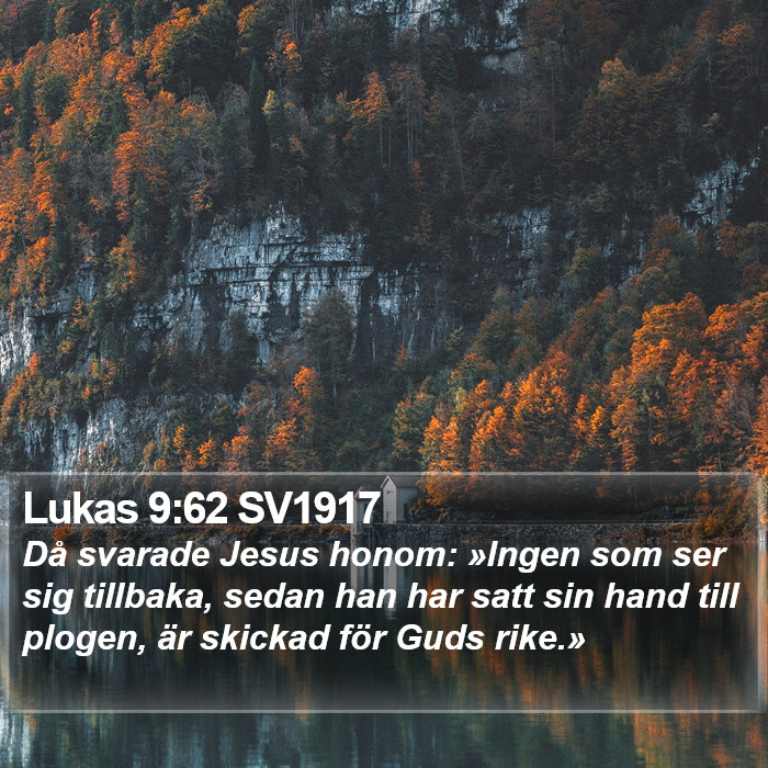 Lukas 9:62 SV1917 Bible Study