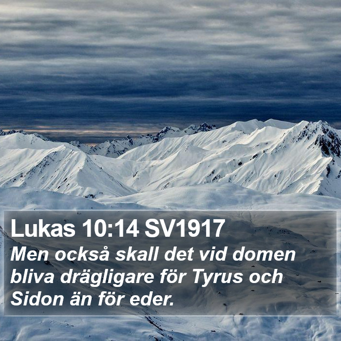 Lukas 10:14 SV1917 Bible Study