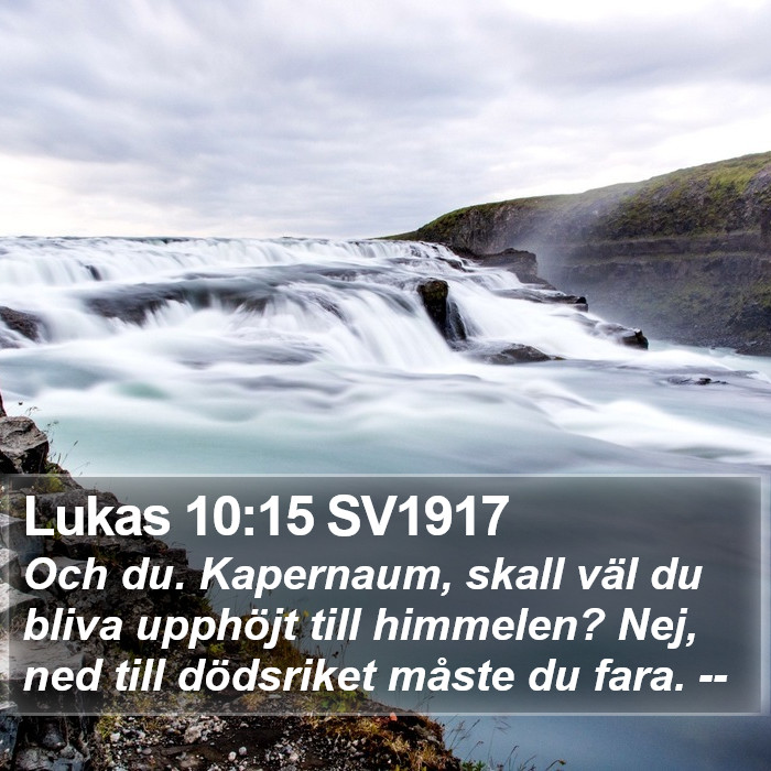 Lukas 10:15 SV1917 Bible Study