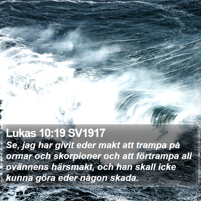 Lukas 10:19 SV1917 Bible Study