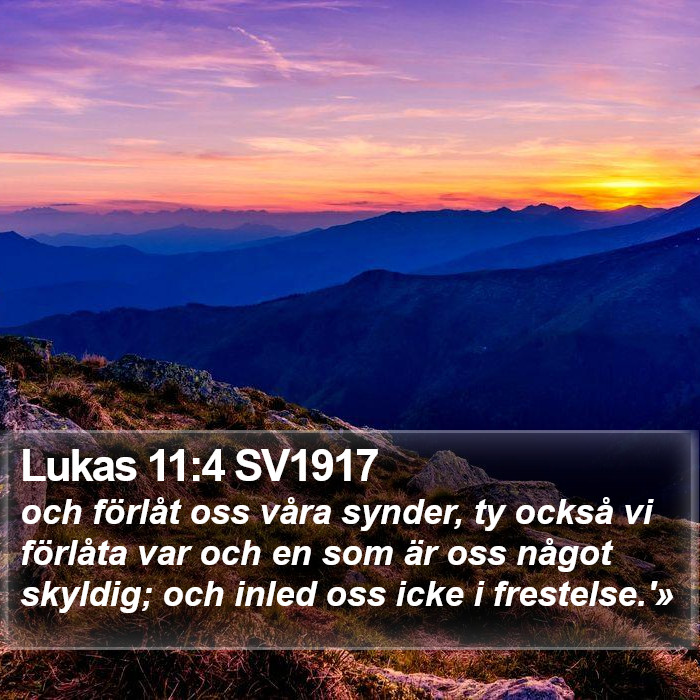 Lukas 11:4 SV1917 Bible Study