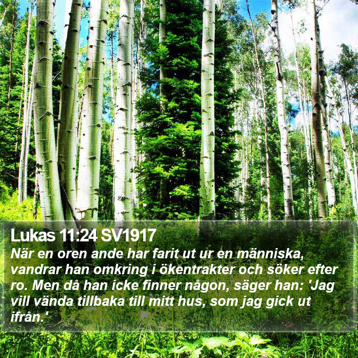 Lukas 11:24 SV1917 Bible Study