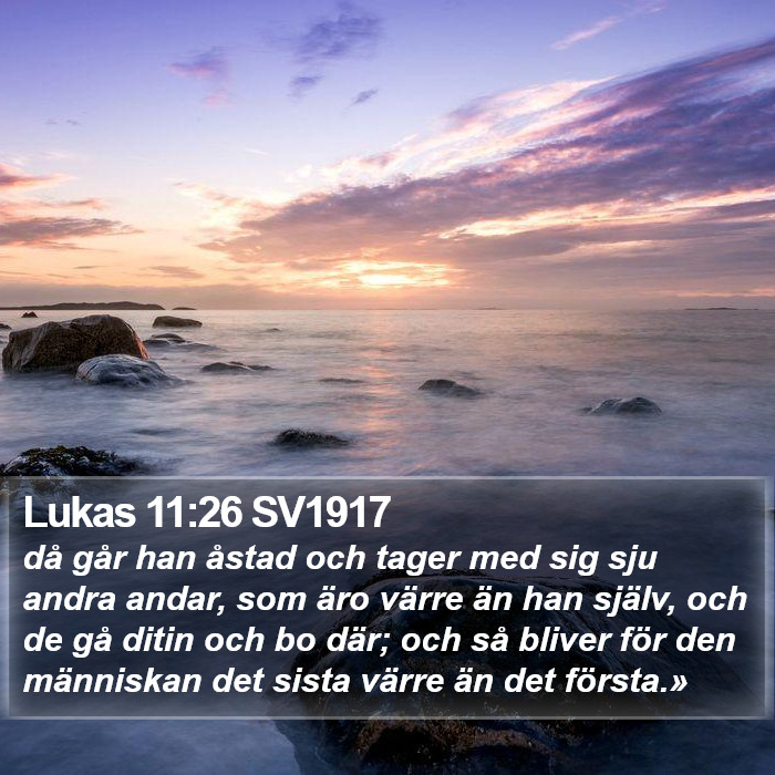 Lukas 11:26 SV1917 Bible Study