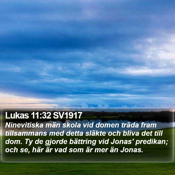 Lukas 11:32 SV1917 Bible Study