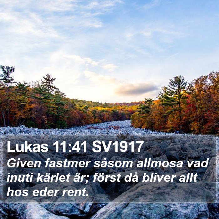 Lukas 11:41 SV1917 Bible Study