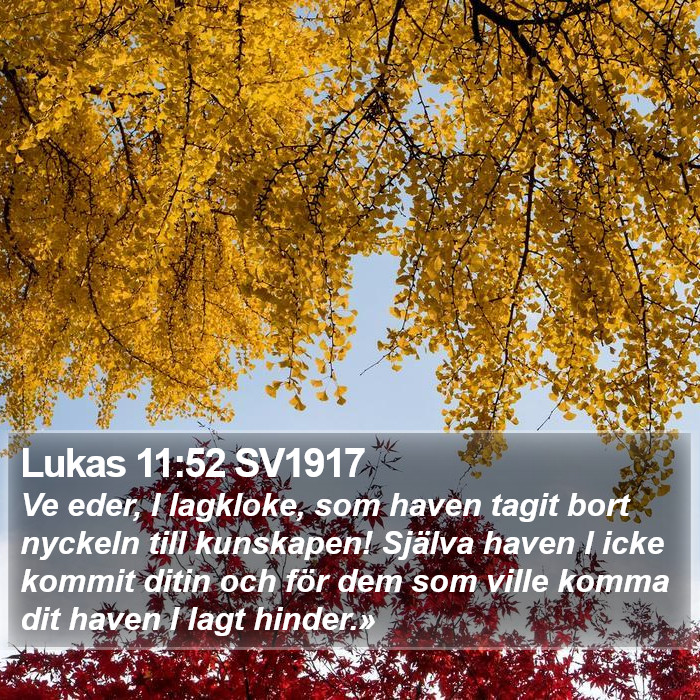 Lukas 11:52 SV1917 Bible Study