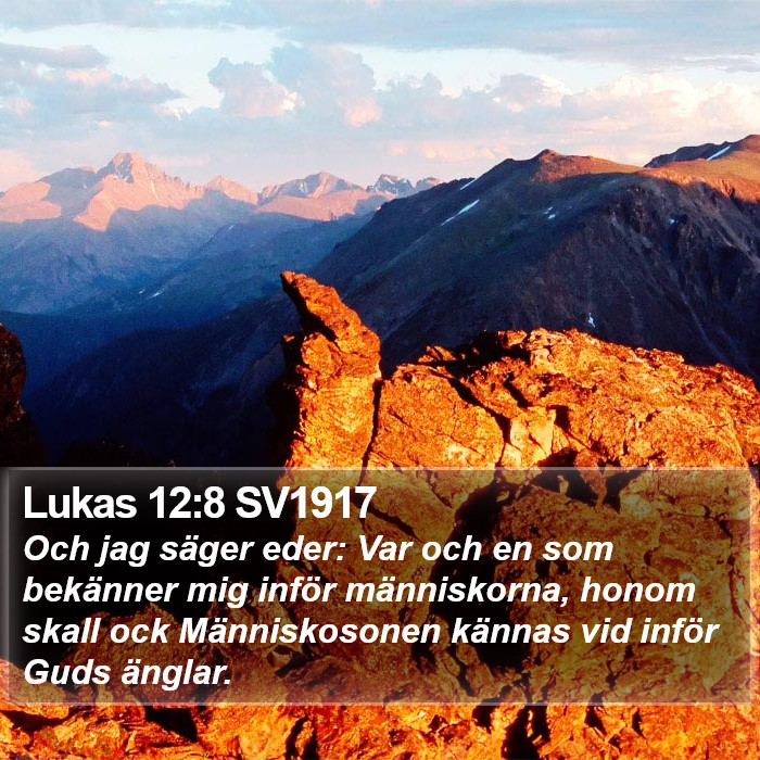 Lukas 12:8 SV1917 Bible Study