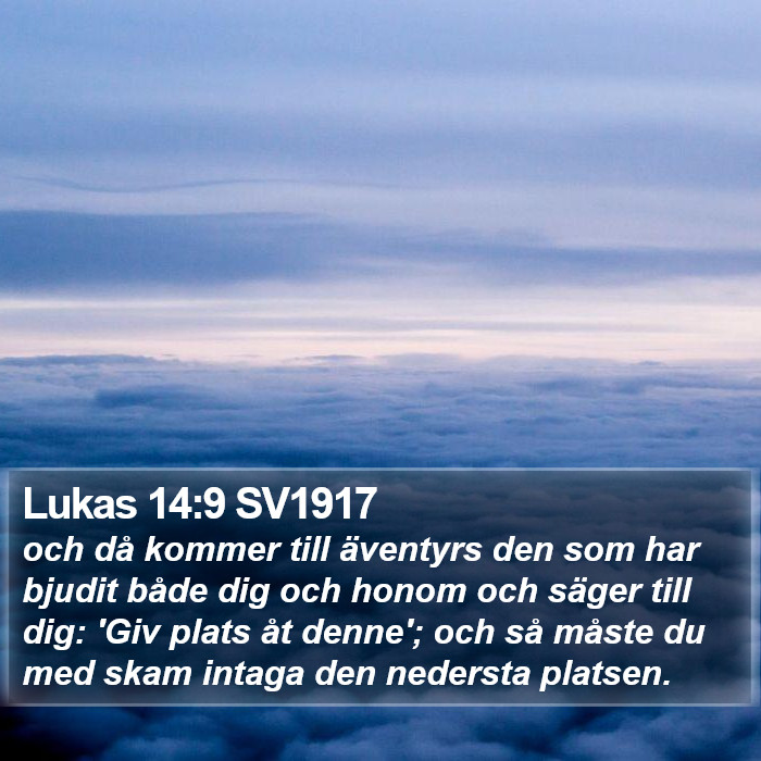 Lukas 14:9 SV1917 Bible Study