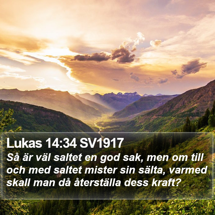 Lukas 14:34 SV1917 Bible Study