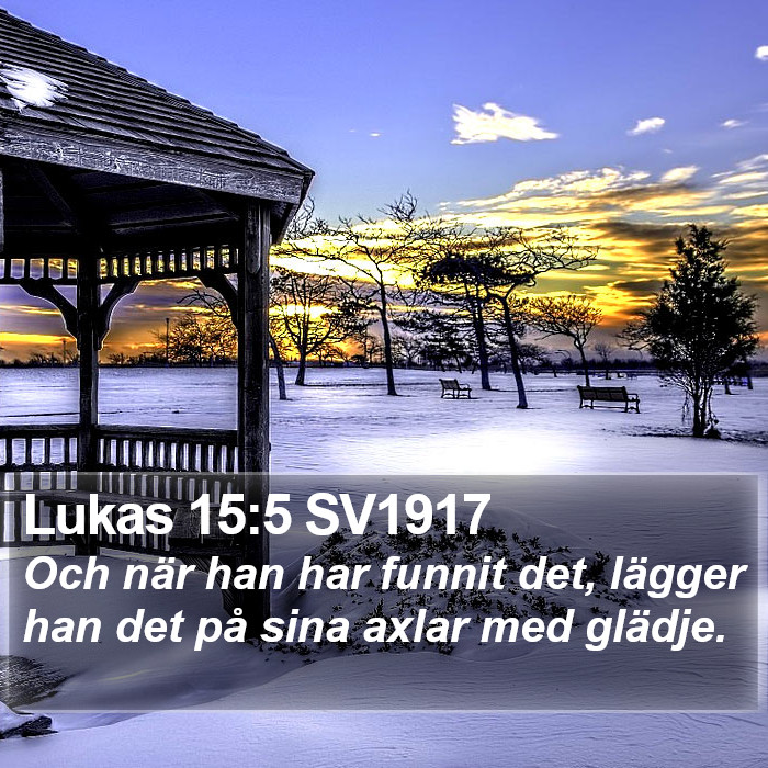 Lukas 15:5 SV1917 Bible Study