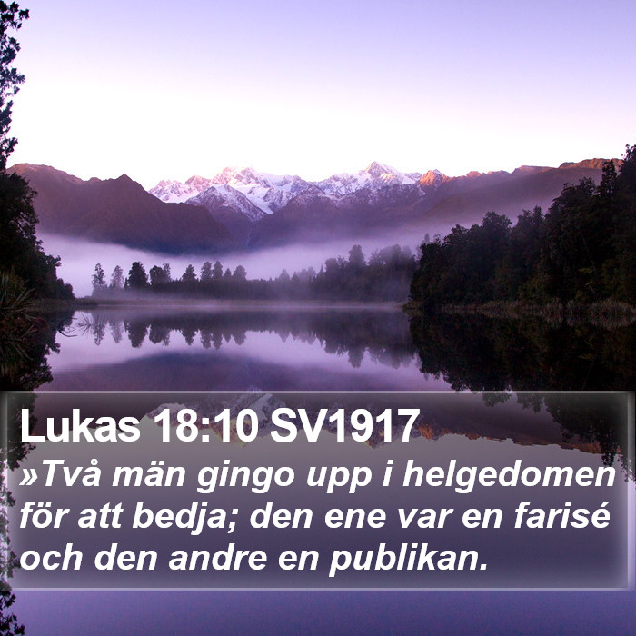 Lukas 18:10 SV1917 Bible Study