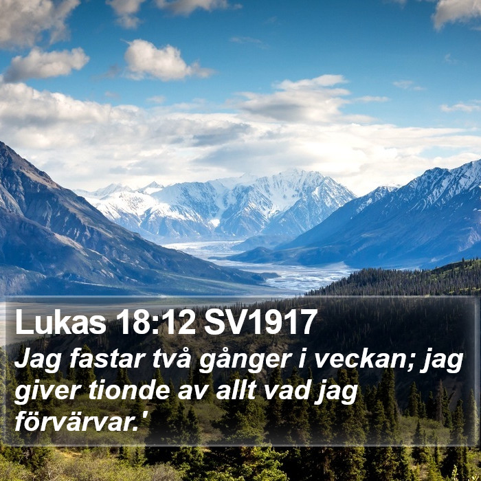 Lukas 18:12 SV1917 Bible Study