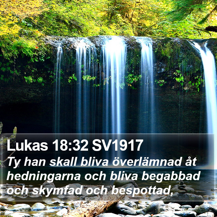 Lukas 18:32 SV1917 Bible Study