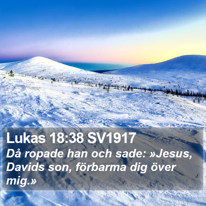 Lukas 18:38 SV1917 Bible Study