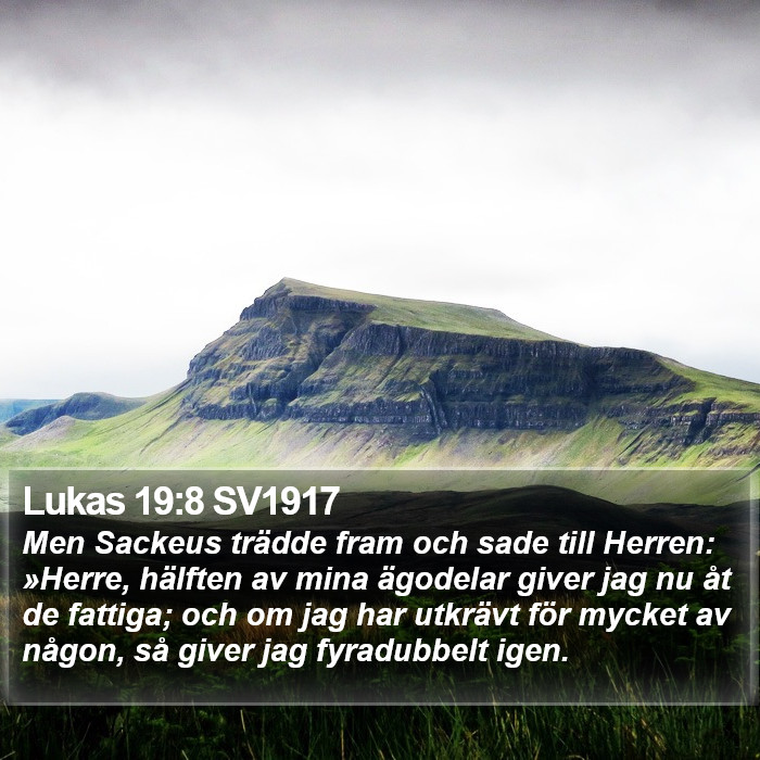 Lukas 19:8 SV1917 Bible Study