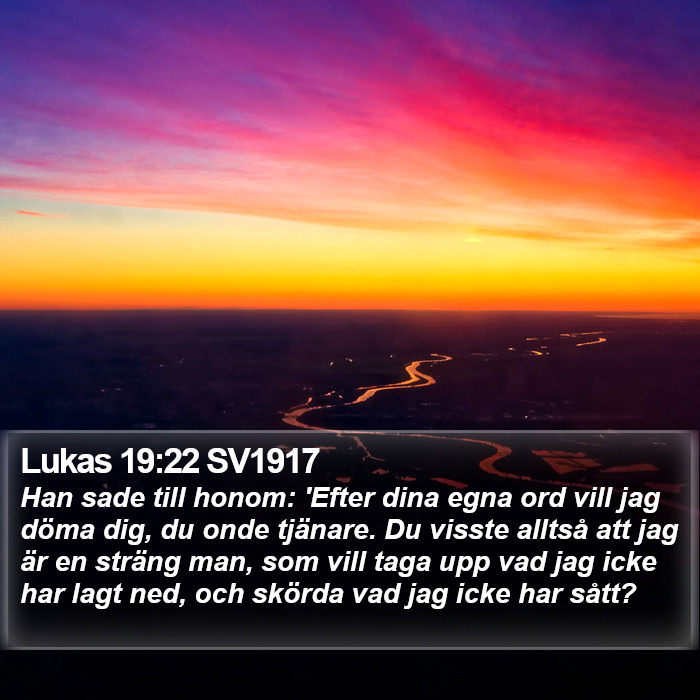 Lukas 19:22 SV1917 Bible Study