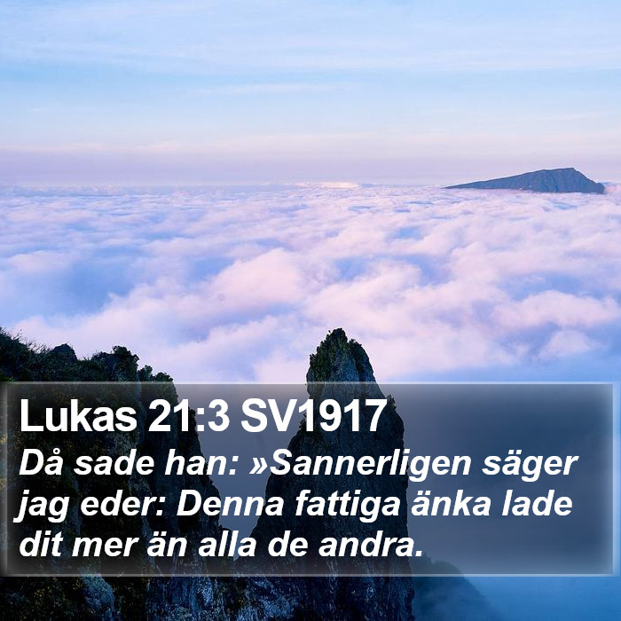 Lukas 21:3 SV1917 Bible Study