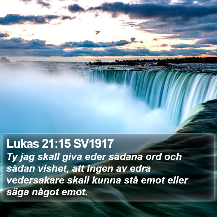 Lukas 21:15 SV1917 Bible Study