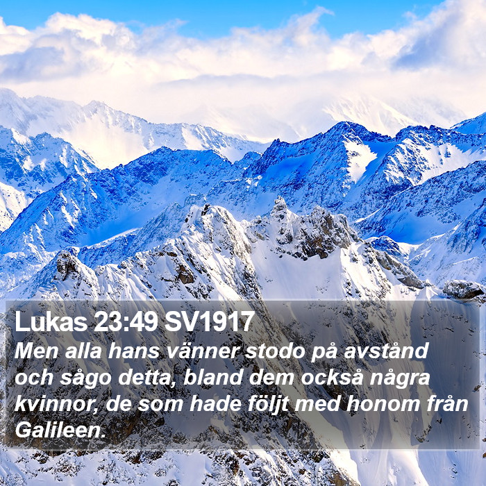 Lukas 23:49 SV1917 Bible Study