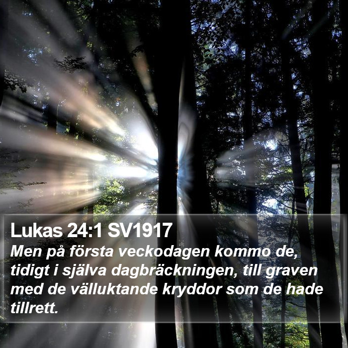 Lukas 24:1 SV1917 Bible Study