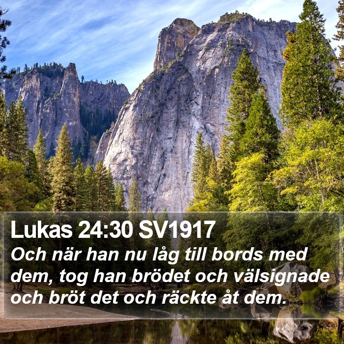 Lukas 24:30 SV1917 Bible Study