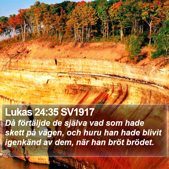 Lukas 24:35 SV1917 Bible Study