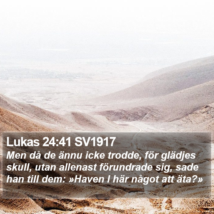 Lukas 24:41 SV1917 Bible Study