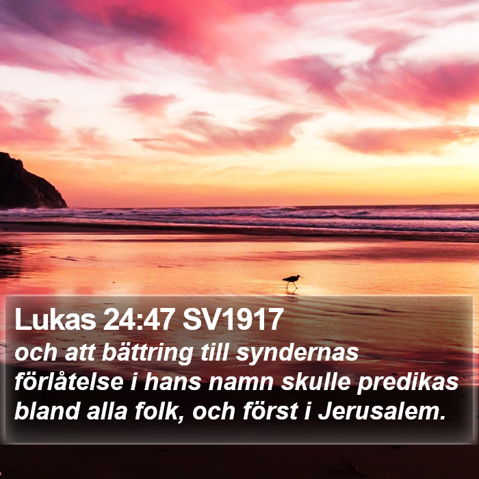 Lukas 24:47 SV1917 Bible Study