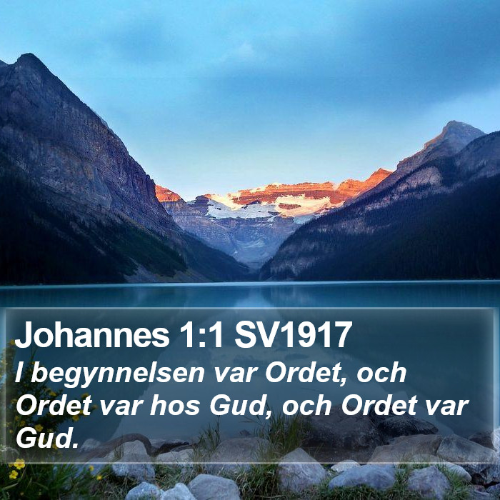 Johannes 1:1 SV1917 Bible Study