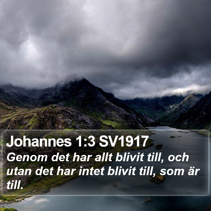 Johannes 1:3 SV1917 Bible Study