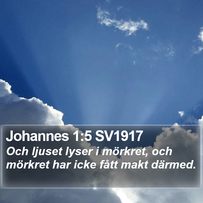 Johannes 1:5 SV1917 Bible Study