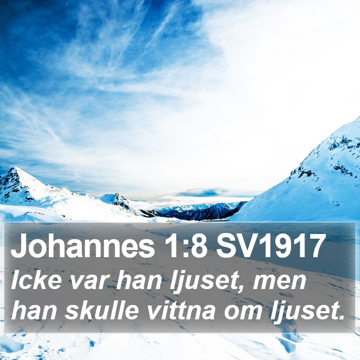 Johannes 1:8 SV1917 Bible Study