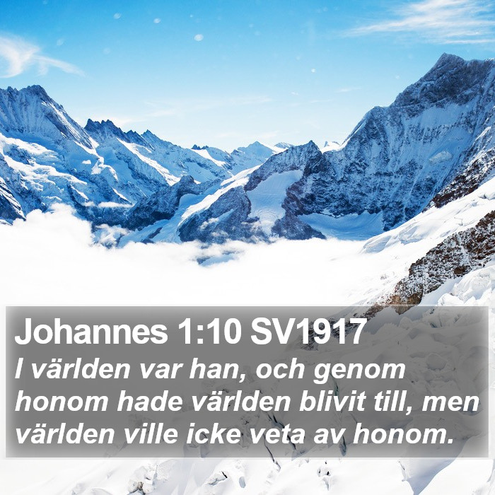 Johannes 1:10 SV1917 Bible Study