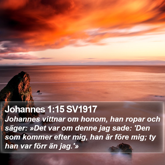 Johannes 1:15 SV1917 Bible Study