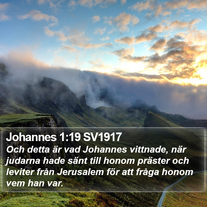 Johannes 1:19 SV1917 Bible Study