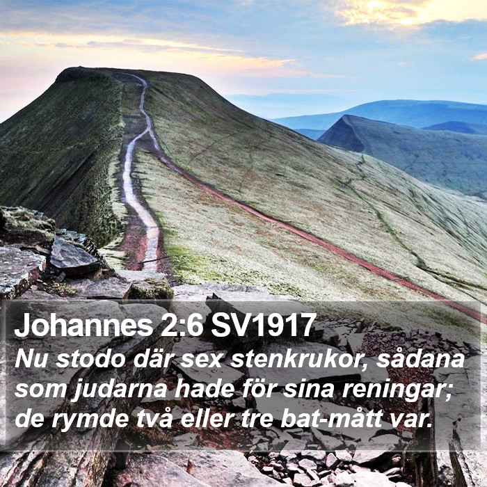 Johannes 2:6 SV1917 Bible Study