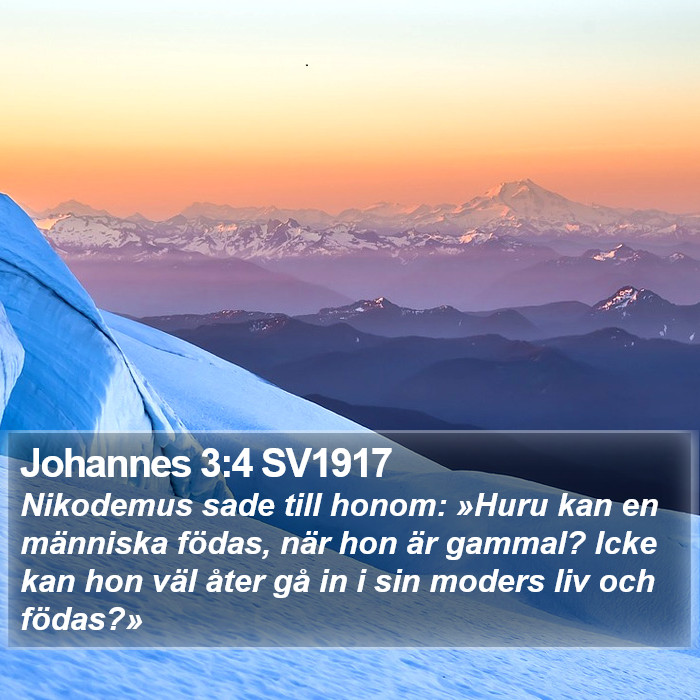 Johannes 3:4 SV1917 Bible Study