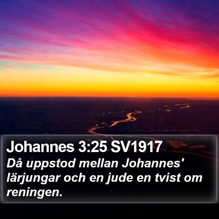 Johannes 3:25 SV1917 Bible Study