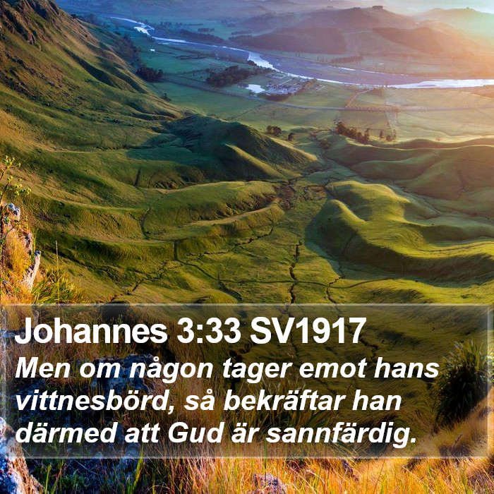 Johannes 3:33 SV1917 Bible Study