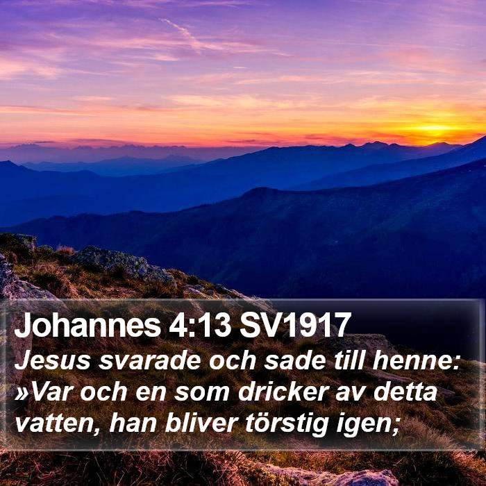 Johannes 4:13 SV1917 Bible Study