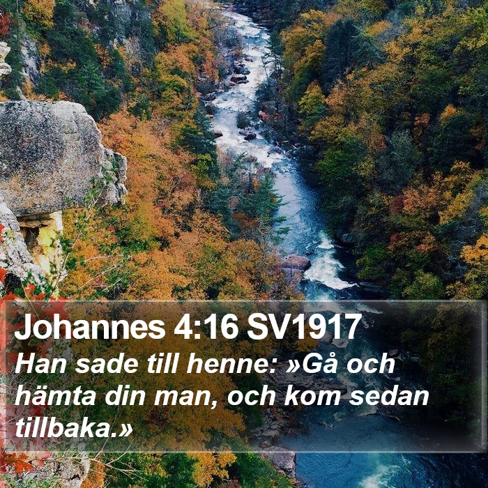 Johannes 4:16 SV1917 Bible Study