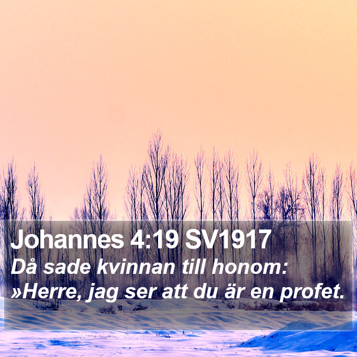 Johannes 4:19 SV1917 Bible Study