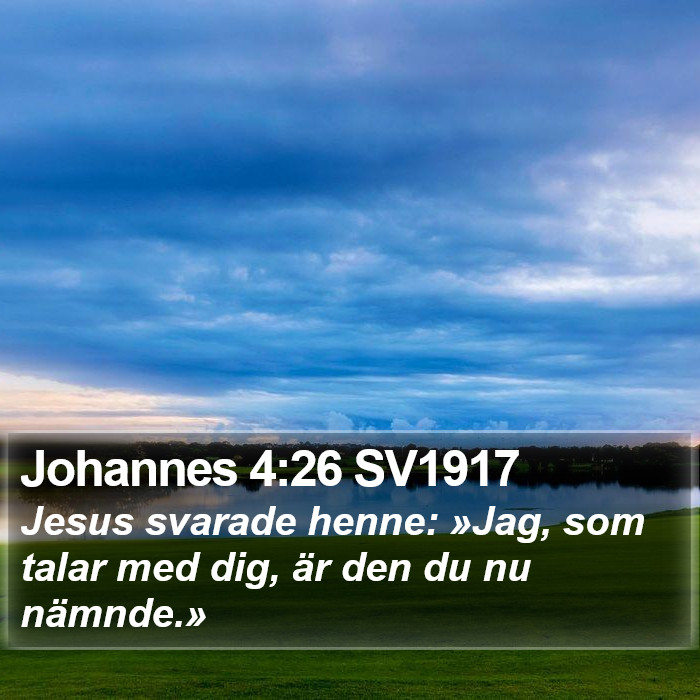 Johannes 4:26 SV1917 Bible Study