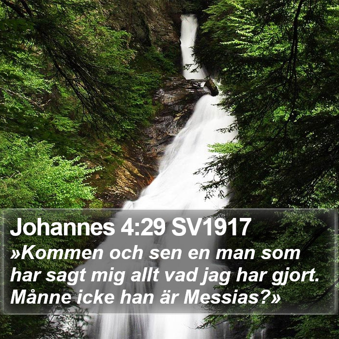 Johannes 4:29 SV1917 Bible Study