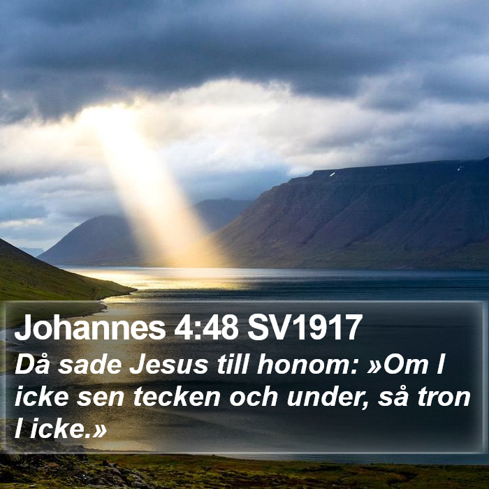 Johannes 4:48 SV1917 Bible Study