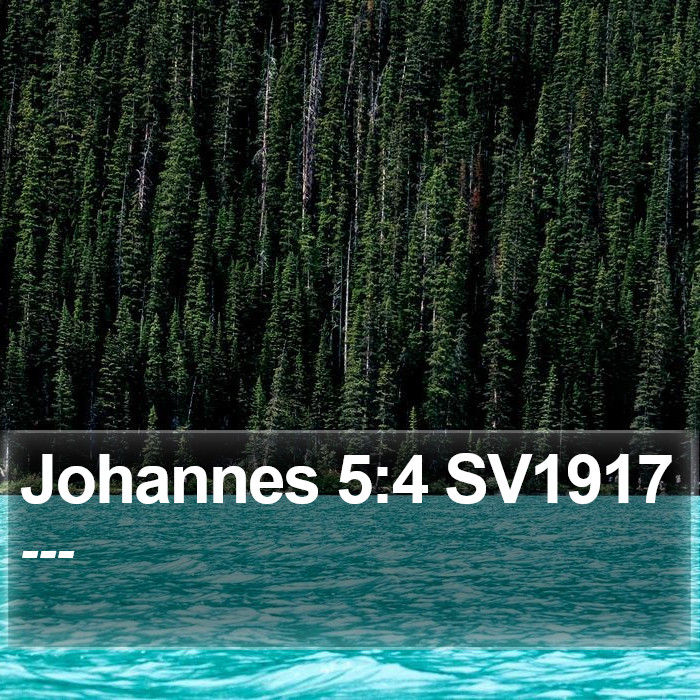 Johannes 5:4 SV1917 Bible Study