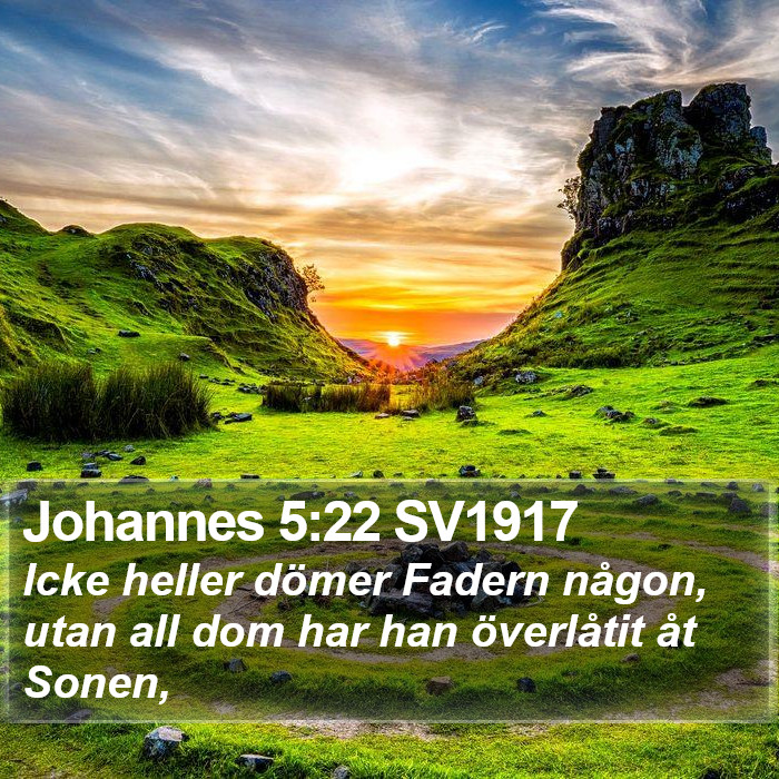 Johannes 5:22 SV1917 Bible Study