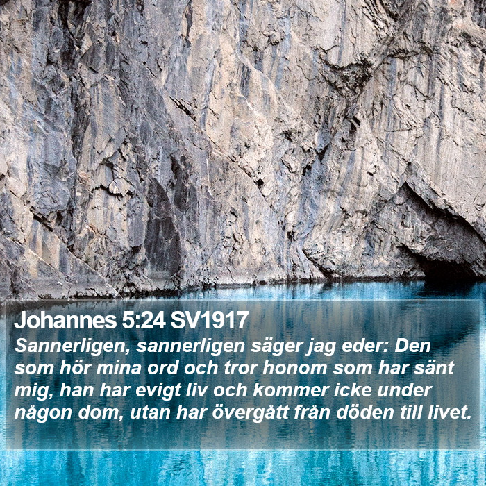 Johannes 5:24 SV1917 Bible Study