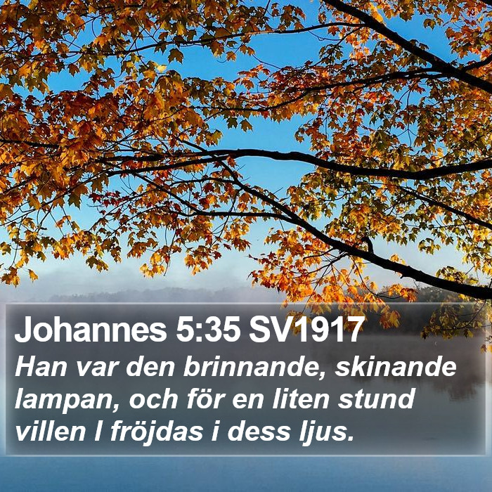 Johannes 5:35 SV1917 Bible Study